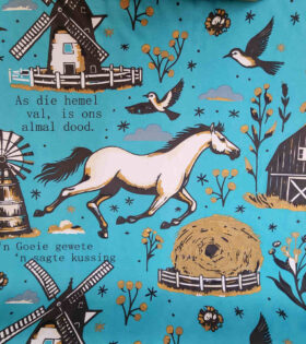 Printed Mini-Matt - Afrikaans - Turquoise