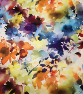 Printed Barbie - Floral - Orange