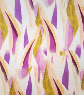 Printed Armani Satin - Abstract - Purple