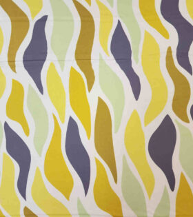 Printed Armani Satin - Abstract - Sulphur Yellow