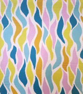 Printed Armani Satin - Abstract - Lilac