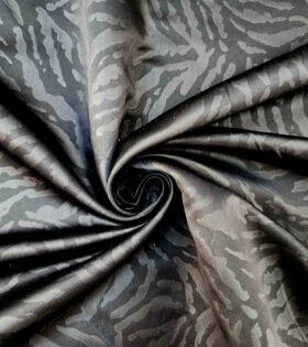 Embossed Duchess Satin - Black