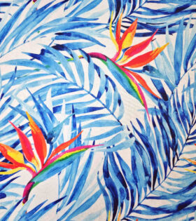Printed Mini-Matt - Strelitzia  - White