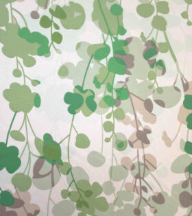 Printed Mini-Matt - Leaves - Apple Green