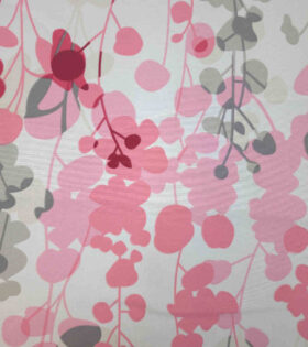 Printed Mini-Matt - Leaves - Baby Pink