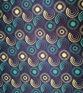 Digital Printed Duchess Satin - Ethnic - Emerald Green