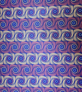 Digital Printed Duchess Satin - Ethnic - Royal Blue