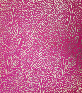 Foil Look Scuba - Cerise Pink