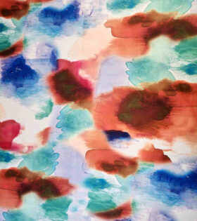 Digital Printed Duchess Satin - Abstract - Rust