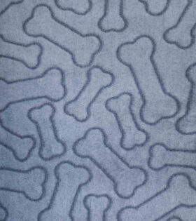 Coral Velour Fleece - Bones