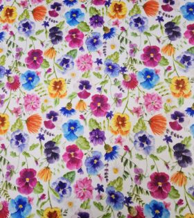 Printed Mini-Matt - Pansy - Multicolored