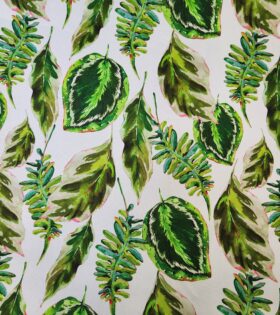Printed Mini-Matt - Leaves - Green