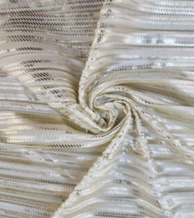 Pleated Plisse Satin (Aurora) - Cream