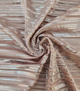 Pleated Plisse Satin (Aurora) - Nude