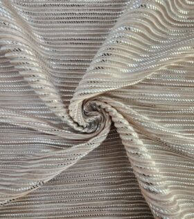 Pleated Plisse Satin (Foil) - Mauve