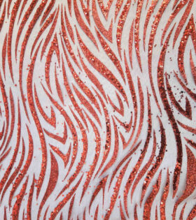 Swirl Sugar Metallic Tulle - Maroon