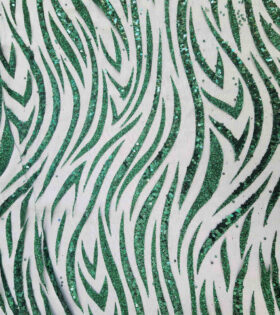 Swirl Sugar Metallic Tulle - Bottle Green