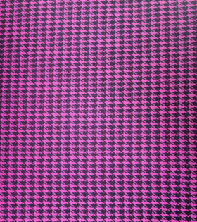 Hounds-tooth Yarn Dyed Knit  - Cerise Pink
