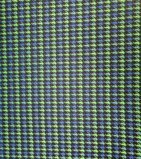 Hounds-tooth Yarn Dyed Knit  - Emerald Green
