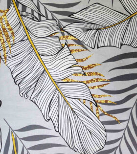 100% Turkish Printed Cotton - Leaves