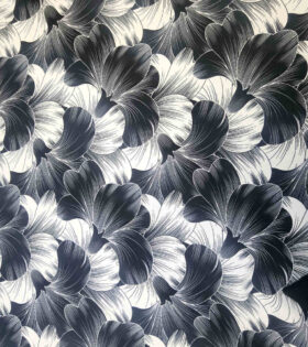 Printed Mini-Matt - Leaves - Black