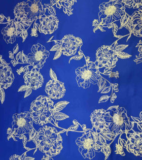 Plain Foil Duchess Satin - Royal Blue