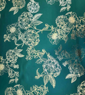 Plain Foil Duchess Satin - Bottle Green
