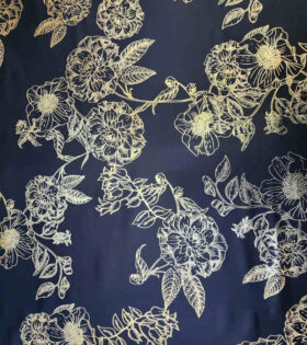 Plain Foil Duchess Satin - Black