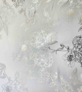 Plain Foil Duchess Satin - White