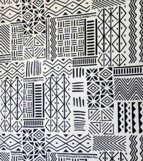 Printed Mini-Matt - Abstract - White