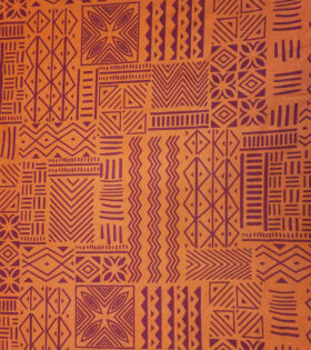 Printed Mini-Matt - Abstract - Burnt Orange