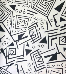 Printed Mini-Matt - Abstract - White