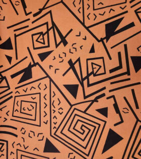 Printed Mini-Matt - Abstract - Orange