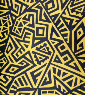 Printed Mini-Matt - Abstract - Canary Yellow