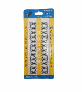 Hook & Eye (Size 4) - Black