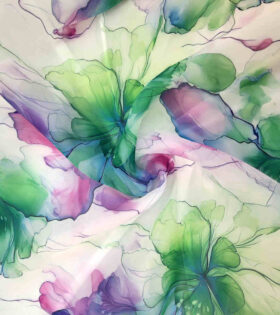 Printed Organdy Satin