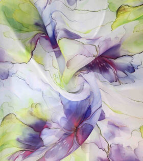 Printed Organdy Satin