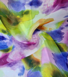 Printed Organdy Satin