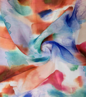Printed Organdy Satin