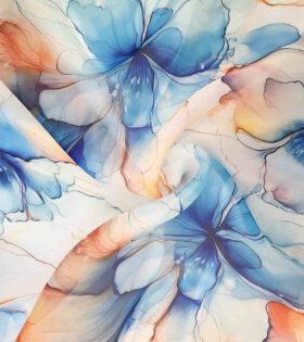 Printed Organdy Satin