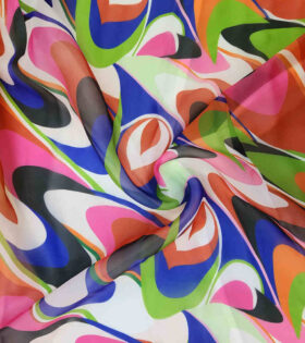 Printed Organdy Satin