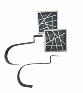 Pristene Tieback Pair - Black & German Silver