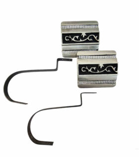 Pristene Tieback Pair - Black & German Silver