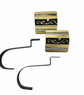 Pristene Tieback Pair - Black & Gold