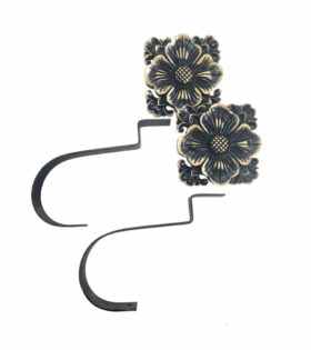 Pristene Tieback Pair - Black & Gold
