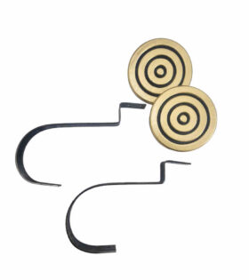 Pristene Tieback Pair - Black & Gold