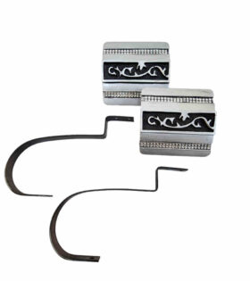 Pristene Tieback Pair - Black & Silver