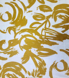 Rayon Challis - Abstract - Mustard