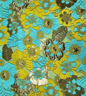 Brocade Morocco - Floral - Mustard