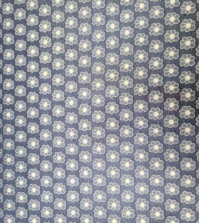 Denim Jacquard - Blue - Floral